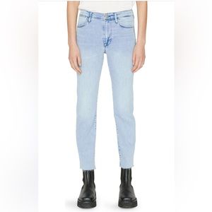 Frame Le High raw hem Crop 25